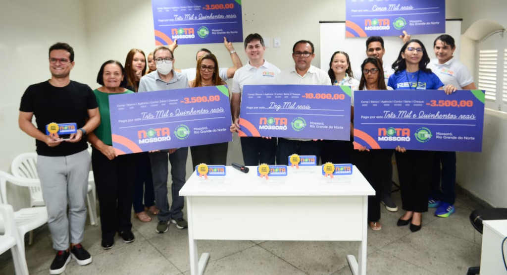 Saiu o resultado: confira os cinco sortudos do 19º sorteio do Nota Mossoró